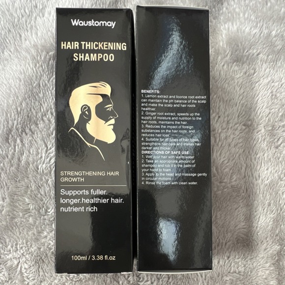 Waustomay Other - 2pk Waustomay Hair Thickening Shampoo Strengthening Nutrient Rich Lemon Ginger